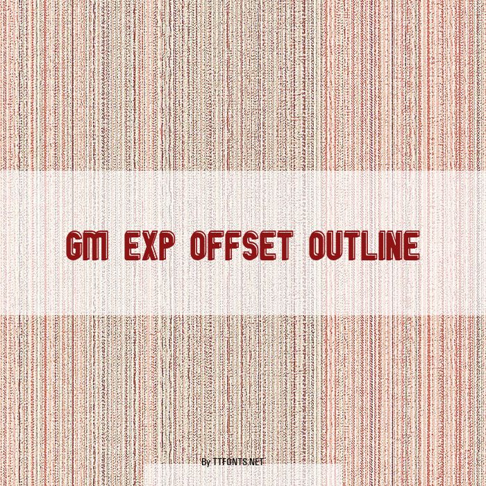 GM Exp Offset Outline example